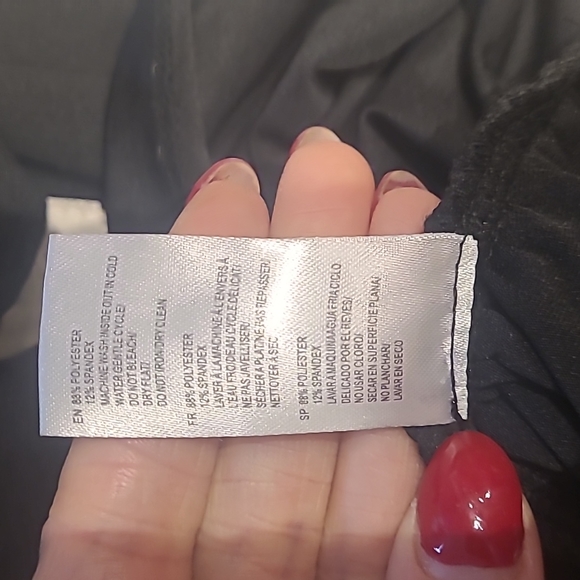 Womens black dress with rouching - Picture 3 of 3